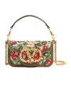 Valentino Loco Small Flower Beaded Shoulder Bag In Nude