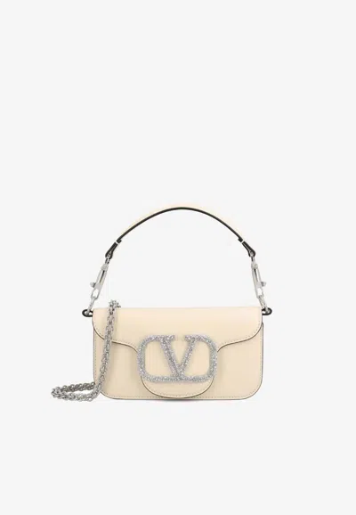 Valentino Garavani Small Loco Shoulder Bag In Pink