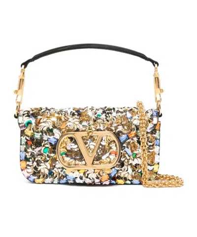 Valentino Garavani Small Logo Shoulder Bag In Multi