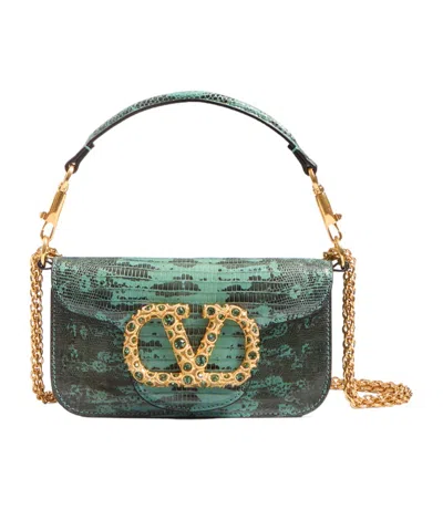 Valentino Garavani Small Logo Shoulder Bag In Multicolor