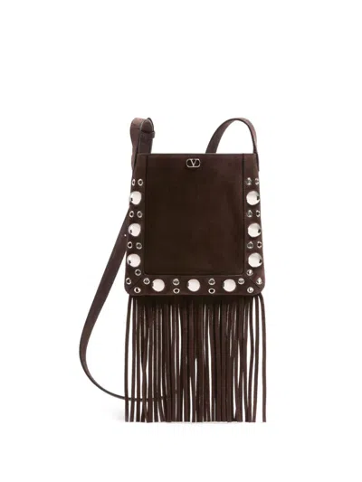 Valentino Garavani Small Nellcote Shoulder Bag In Testa Di Moro