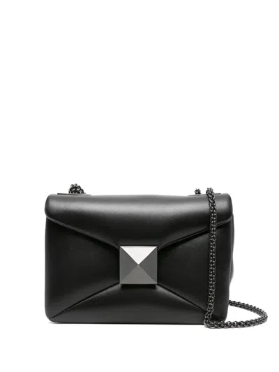 Pre-owned Valentino Garavani Small One Stud Cross Body Bag In Black