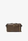Valentino Small Panthea Shoulder Bag In Brown