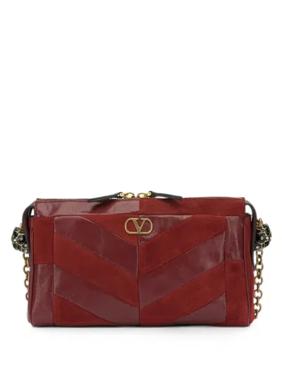 Valentino Garavani Small Panthea Shoulder Bag In Red