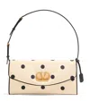 Valentino Small Polka-dot Devain Shoulder Bag In Neutral