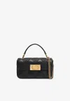 Valentino Quilted Chain Strap Shoulder Bag Studs In Black