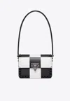 Valentino Small Rockstud 23 Chess Board Shoulder Bag In Monochrome