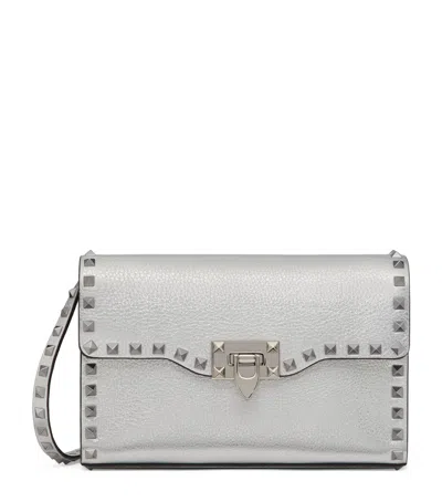 Valentino Garavani Small Rockstud Shoulder Bag In Purple