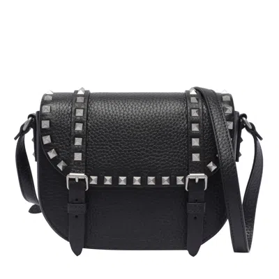 Valentino Garavani Small Rockstud Crossbody Bag In Black