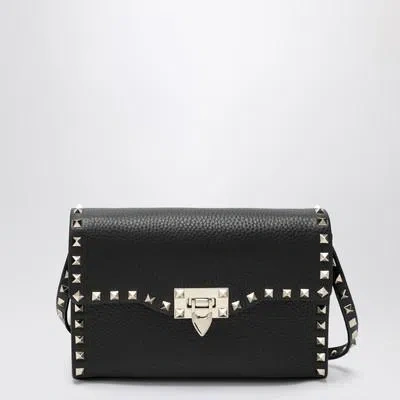 Valentino Garavani Small Rockstud Crossbody Bag In Black