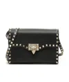 Valentino Rockstud Small Shoulder Bag In Black