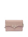 Valentino Small Rockstud Crossbody Bag In Color Carne Y Neutral