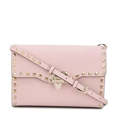 Valentino Garavani Small Rockstud Crossbody Bag In Pink