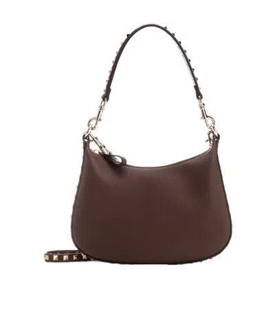 Valentino Garavani Small Rockstud Leather Shoulder Bag In Multicolor