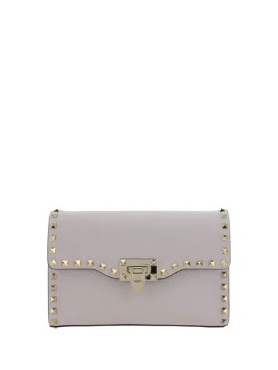 Valentino Garavani Small Rockstud Shoulder Bag In Lilac