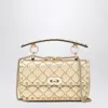 Valentino Garavani Small Rockstud Spike Bag In Laminated Nappa Women In Silver