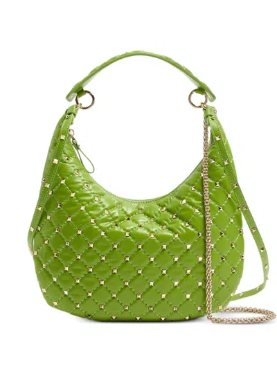 Valentino Garavani 락스터드 스파이크 카프스킨 레더 스몰 숄더 백