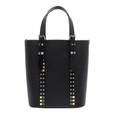 Valentino Garavani Small Rockstud Tote Bag In Black
