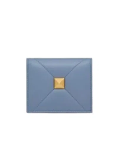 Valentino Garavani Small Roman Rivet Purse In Blue