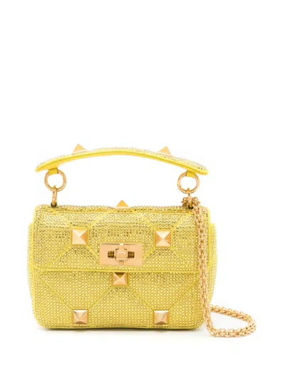 Valentino Garavani Kleine  Roman Stud Schultertasche In Grün