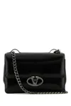 Valentino Black Leather Small Vlogo Shoulder Bag