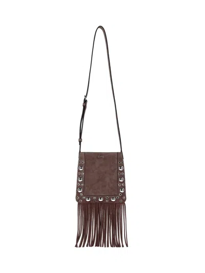 Valentino Garavani Small Shoulder Bag "nellcôte" In Brown