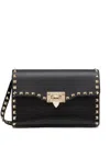 Valentino Small Shoulder Bag Rockstud In Black
