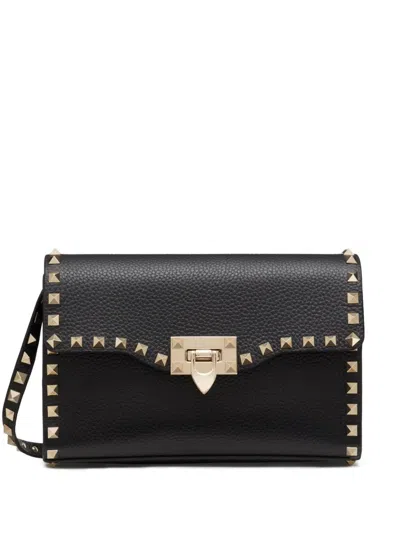 Valentino Garavani Valentino Small Shoulder Bag Rockstud In Black
