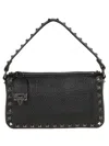 Valentino Garavani Rockstud Small Shoulder Bag In Black
