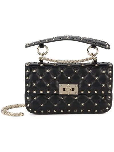 Valentino Garavani Small Shoulder Bag Rockstud Spike In Black