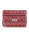 Valentino Small Size Studs Decorate Handbags In Red