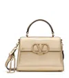 Valentino Vsling Small Metallic Snake-embossed Leather Top-handle Bag In Multi