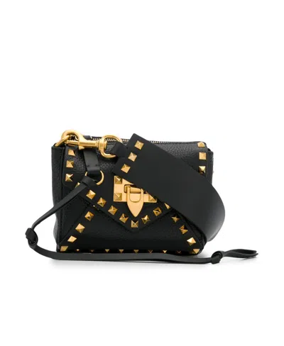 Valentino Garavani Small Spalla Shoulder Bag In Black
