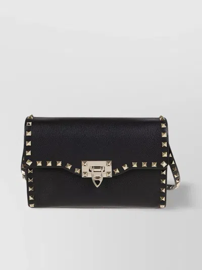 VALENTINO GARAVANI SMALL STUDDED LEATHER SHOULDER BAG