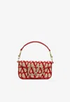 Valentino Toile Iconographe Locò Shoulder Bag In Red