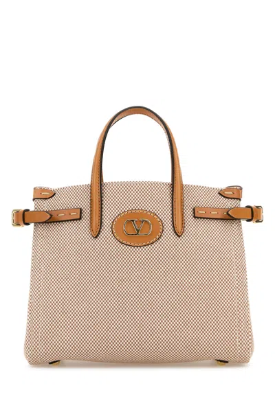 VALENTINO GARAVANI VALENTINO GARAVANI TWO-TONE CANVAS ANTIBES HANDBAG