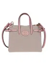 Valentino Small Tote Antibes In J Naturale Tobacco Peach Rose