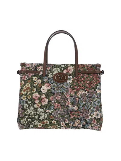 Valentino Garavani Small Tote Bag "antibes" In Multi