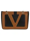 Valentino Viva Superstar Small Tote Bag In Rfa Nero Spice