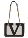 Valentino Small Viva Superstar Shoulder Bag In V Butter White Nero