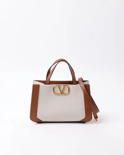 VALENTINO GARAVANI VALENTINO SMALL V LOGO TOTE BAG