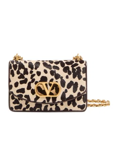 Valentino Garavani Small Vain Shoulder Bag In Brown