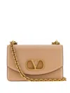 Valentino Vain Small Vlogo Leather Shoulder Bag In Pink