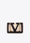 Valentino Viva Superstar Small Two-tone Leather Shoulder Bag In Ivory