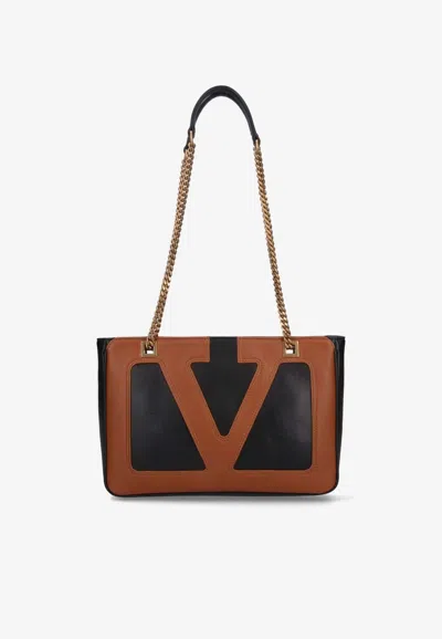 VALENTINO GARAVANI SMALL VIVA SUPERSTAR LEATHER SHOULDER BAG