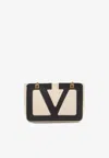 Valentino Garavani Garavani Viva Superstar Medium Nappa Leather Shopping Bag Woman Butter/black Uni In White