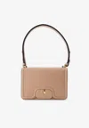 Valentino Small Vlogo Leather Shoulder Bag In Blush