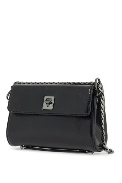 Valentino Garavani Small Vlogo Locker Shoulder Bag In Black