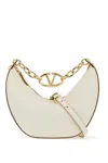 Valentino Garavani Vlogo Moon Small Hobo Bag In Cream