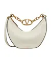 Valentino Neutral Vlogo Moon Small Shoulder Bag In White